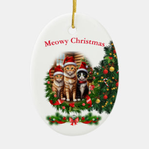 Katzen Weihnachtsschmuck