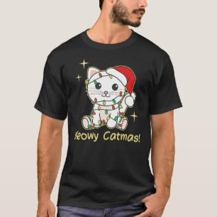 Katzen Weihnachtstiere Niedlich Katzen Meowy Katme T-Shirt
