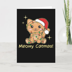 Katzen Weihnachtstiere Niedliche Katzen Meowy Catm Feiertagskarte