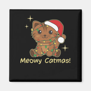 Katzen Weihnachtstiere Niedliche Katzen Meowy Catm Magnet