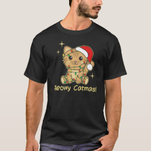 Katzen Weihnachtstiere Niedliche Katzen Meowy Catm T-Shirt