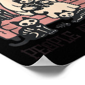 Katzen, weil die Leute gruselig Geisterkatze sind Poster (Ecke)