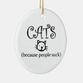 Katzen, weil Menschen Ornament sind zum Kotzen (Rechts)