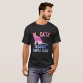 Katzen, weil Menschen Shirt sind zum Kotzen (Vorne ganz)