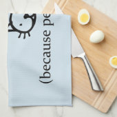 Katzen, weil Menschen sind zum Kotzen Geschirrtuch (Viertel Falte)