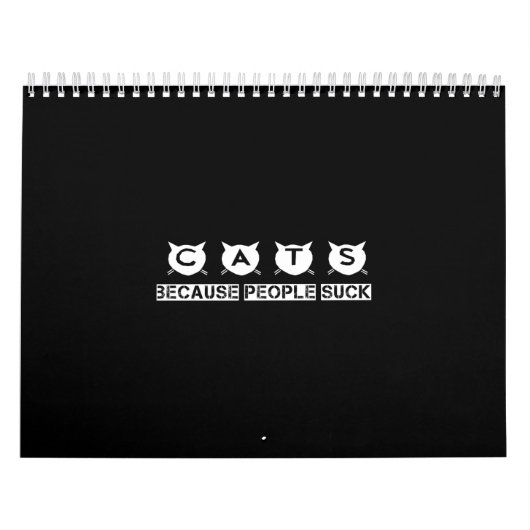 Katzen, weil Menschen sind zum Kotzen Kalender (Titelbild)