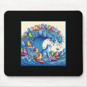 Katzen wellen nach Kamala Funny Mousepad (Vorne)