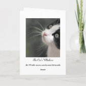 Katzen Whiskerkarte Karte (Rückseite)
