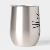 Katzen Whiskers Design Thermal Wine Tumbler (Rechts)