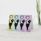 Katzen Whiskykarte Karte (Vorderseite)