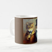 Katzen wie Holmes und Watson Kaffeetasse (Vorderseite Links)