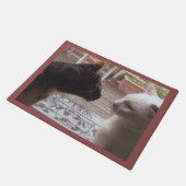 Katzen Willkommen Fußmatte (Schrägansicht)