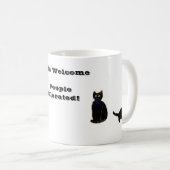 Katzen willkommen Leute, die sich ein Zitat von lu Kaffeetasse (VorderseiteRechts)