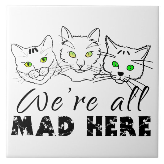 Katzen - Wir sind alle tot Fliese (Vorderseite)