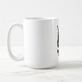 Katzen-Witcher – mittelalterlicher Fantasy-Krieger Kaffeetasse (Links)