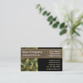 Katzen Woodland Camouflage Horizontal Visitenkarte (Stehend Vorderseite)