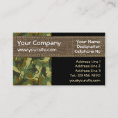 Katzen Woodland Camouflage Horizontal Visitenkarte (Vorderseite)