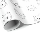 Katzen-Wrap-Papier Geschenkpapier (Rolleneckpunkt)