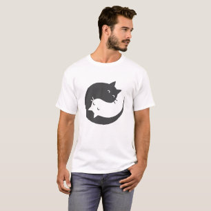 Katzen Yin und Yang mandala - Wählen Sie Hintergr T-Shirt