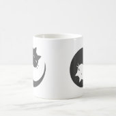 Katzen Yin und Yang mandala - Wählen Sie Hintergru Kaffeetasse (Mittel)