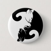 Katzen yin Yang Button (Vorderseite)