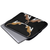 Katzen-Yoga-Elektronik-Tasche Laptopschutzhülle (Vorne Knopf)