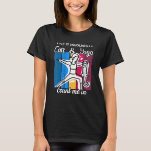 Katzen-Yoga-Haltung Yoga-Zeit 1 T-Shirt