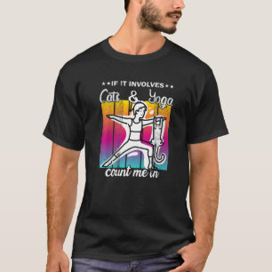 Katzen-Yoga-Haltung Yoga-Zeit T-Shirt