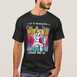 Katzen-Yoga-Haltung Yoga-Zeit T-Shirt