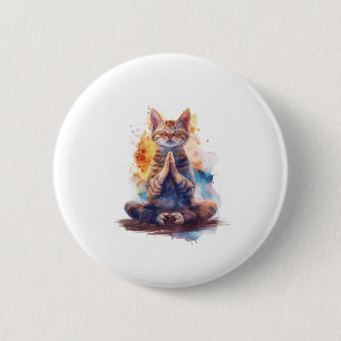Katzen-Yoga-Meister Button