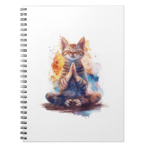 Katzen-Yoga-Meister Notizblock