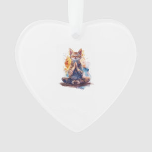 Katzen-Yoga-Meister Ornament