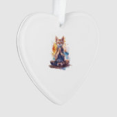 Katzen-Yoga-Meister Ornament (Vorderseite)