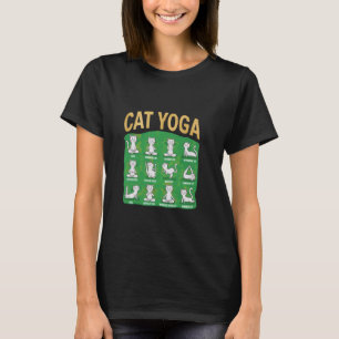 Katzen-Yoga-Posen Katzen praktizieren Achtsamkeit  T-Shirt