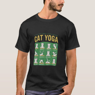 Katzen Yoga-Posen Katzen praktizieren Achtsamkeit T-Shirt