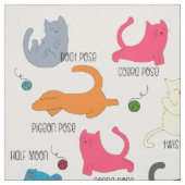 Katzen-Yoga-Stoff Stoff (Muster)