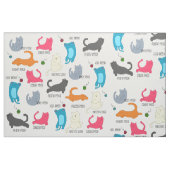 Katzen-Yoga-Stoff Stoff (Fat Quarter (45,7 x 55,9 cm))