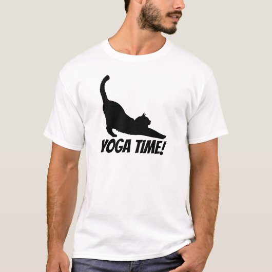 Katzen-Yoga-Zeit-T - Shirt (Vorderseite)