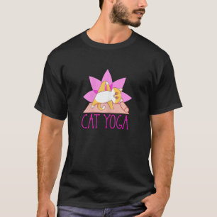 Katzen-Yoga-Zen-Katzen-Yoga-Haltung-Meditation - F T-Shirt