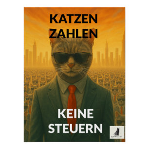 Katzen Zahlen Keine Poster