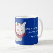 Katzen-Zeit-Tasse Kaffeetasse (VorderseiteRechts)