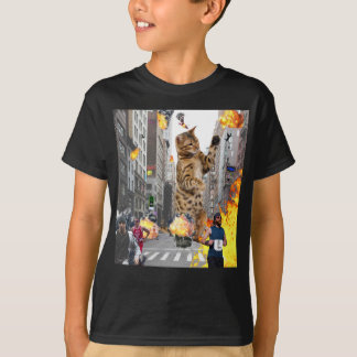 Katzen-zerstörende Stadt T-Shirt