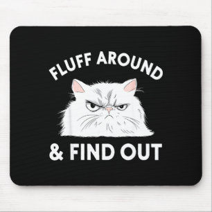 Katzen-Zitat Humor Bekleidung Grafik T-Shirts Uni Mousepad
