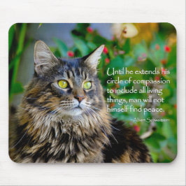 Katzen-Zitat-inspirierend Mausunterlage Mousepad