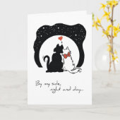 Katzen zum 25. karte (Gelbe Blume)