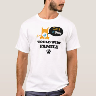 Katzen, zum der weltweiten Familien-Uniform zu T-Shirt