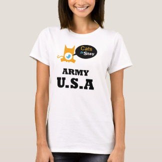 Katzen, zum des Armee USA-Katzen-Liebhaber-Sektors T-Shirt