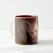 Katzen Zweifarbige Tasse (Vorderseite Links)