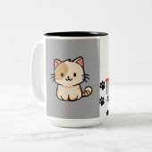 Katzen Zweifarbige Tasse (Vorderseite Links)