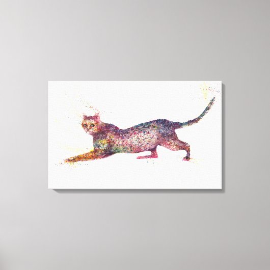 Katzenabstrakt Leinwanddruck (Vorderseite)